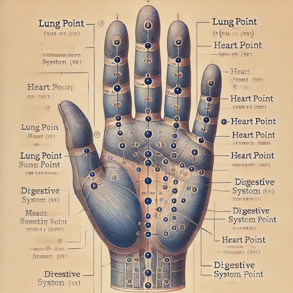 Hand pressure points, Reflexology hand chart, Acupressure points in the hand, Stress relief through hand pressure points, How to use hand pressure points