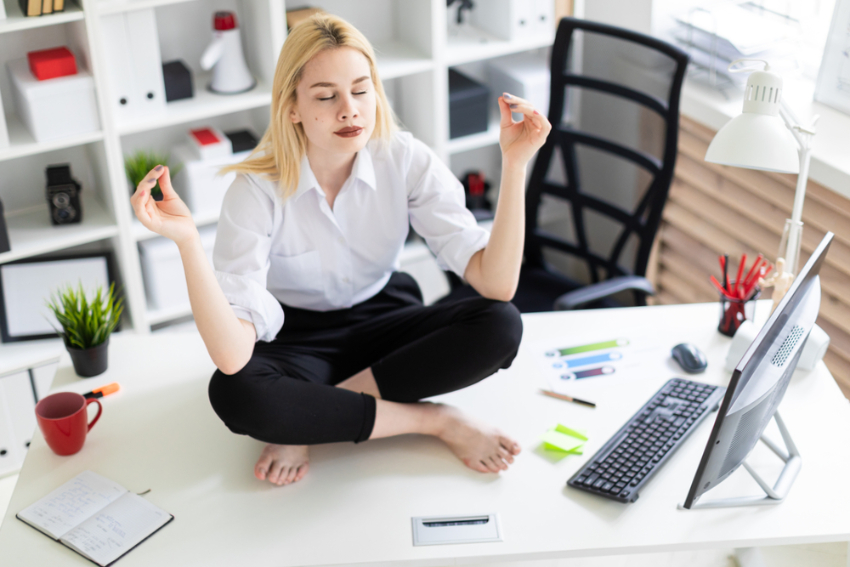 Meditation for productivity, Benefits of meditation at work, How meditation boosts focus, Stress management techniques, Workplace mindfulness practices, Guided meditation for professionals, Meditation for creativity, Stress reduction in the workplace